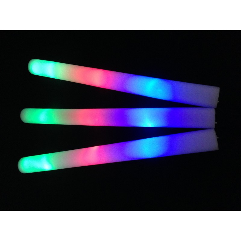 Bâton lumineux mousse led multicolore tap tap lumineux